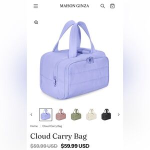 Maison Ginza large capacity cloud carry bag. NEVER OPENED.